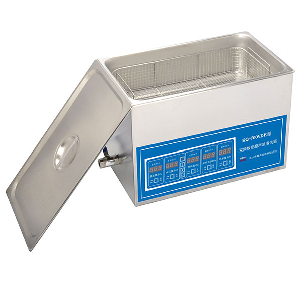 昆山舒美超聲波清洗器KQ-700VDE臺式雙頻數(shù)控超聲波清洗機