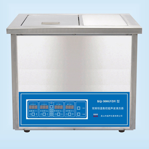 昆山舒美臺(tái)式雙頻恒溫?cái)?shù)控超聲波清洗器超聲波清洗機(jī)KQ-300GVDV